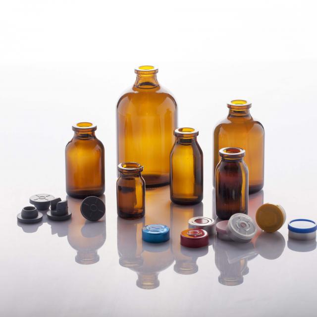 Molded injection glass vials