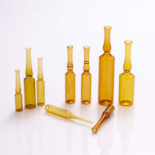 YBB & ISO Standard amber borosilicate glass ampoul
