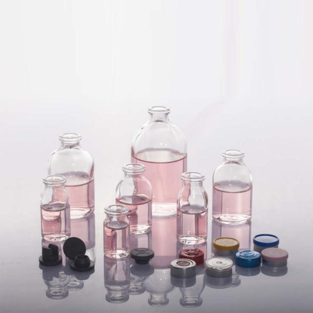 Clear molded injection glass vials for medicine
