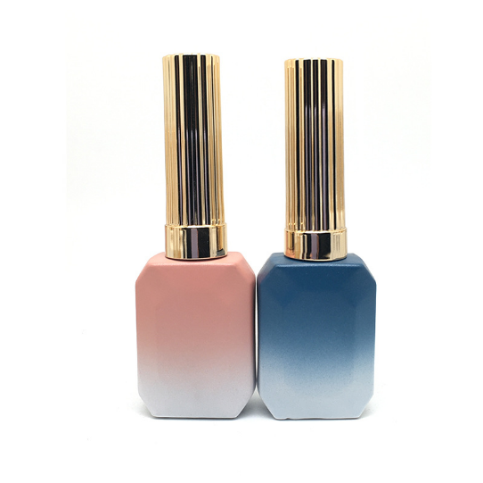 12ml customized black white pink nail polish bottl