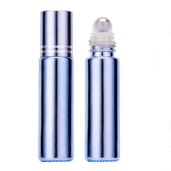Blue Essential Oil Roll On Glass Bottle