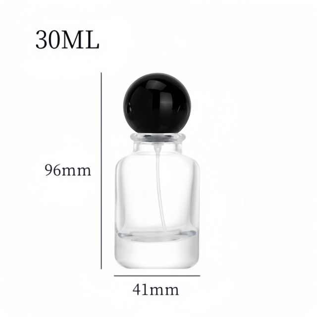 Cylindrical Glass Bottle Perfume Bottle 30ml