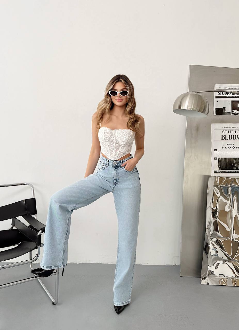 Kadın Slouchy Jeans Pantolon