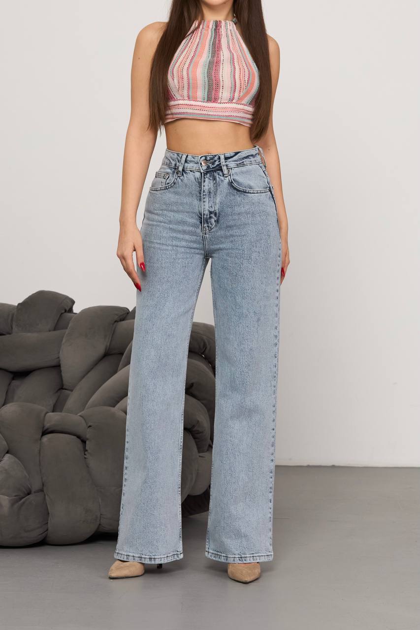 Kadın Palazzo Jeans Pantolon