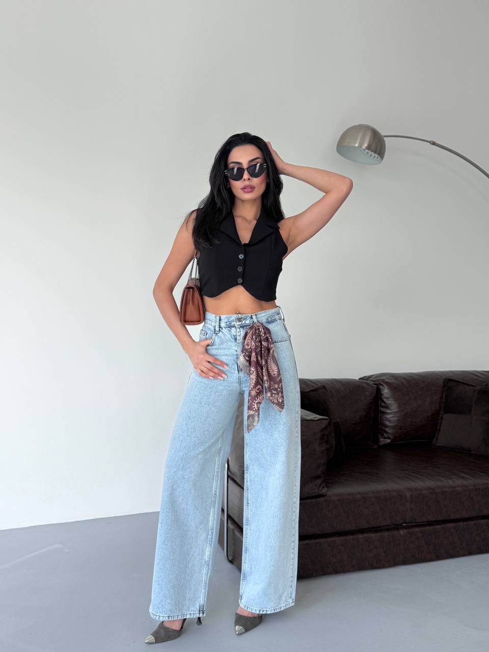 Kadın Palazzo Jean Pantolon